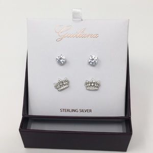 Sterling silver earrings- 2 pair